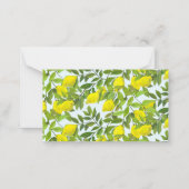 Citrons dans le jardin Carte postale plate (Dos)