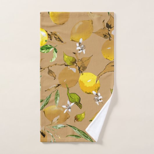 citrons d'aquarelle 33 (Serviette à main)