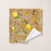 citrons d'aquarelle 33 (Gant de toilette)