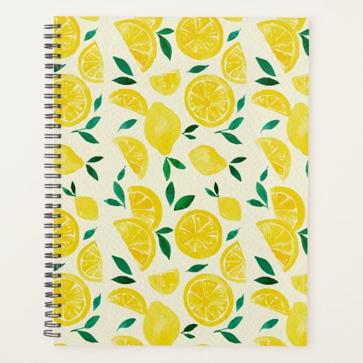 citrons d'aquarelle - jaune et vert (Devant)