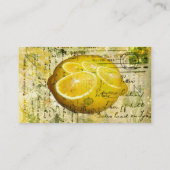 Citrons de carte postale (Dos)