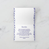 Citrons de toile bleue carte de remerciements Cust (Intérieur)