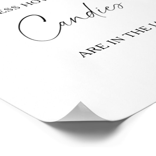 Citrons - devinez combien de bonbons Poster (Coin)