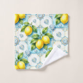 Citrons Diamants Art Déco Luxe (Gant de toilette)