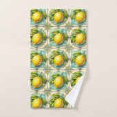 Citrons Diamants Art Déco Luxe (Serviette à main)