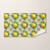 Citrons Diamants Art Déco Luxe (Serviette à main)