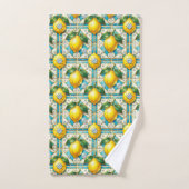 Citrons Diamants Art Déco Luxe (Serviette à main)