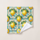 Citrons Diamants Art Déco Luxe (Gant de toilette)