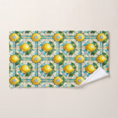 Citrons Diamants Art Déco Luxe (Serviette à main)