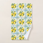 Citrons Diamants Art Déco Luxe (Serviette à main)
