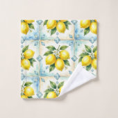 Citrons Diamants Art Déco Luxe (Gant de toilette)