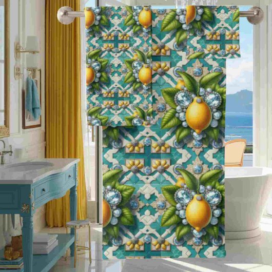 Citrons Diamants Art Déco Luxe