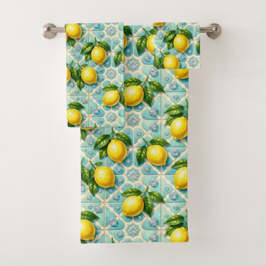 Citrons Diamants Art Déco Luxe (En situation)