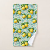 Citrons Diamants Art Déco Luxe (Serviette à main)