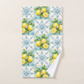 Citrons Diamants Art Déco Luxe (Serviette à main)