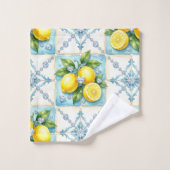 Citrons Diamants Art Déco Luxe (Gant de toilette)