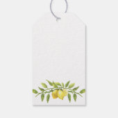 Citrons doux & Étiquette de remerciement pour cade (Dos)