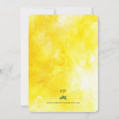 Citrons et Faire-part de mariage de limonade (Dos)