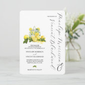 Citrons et Faire-part de mariage de limonade (Debout devant)