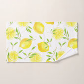 Citrons et feuilles (Serviette à main)