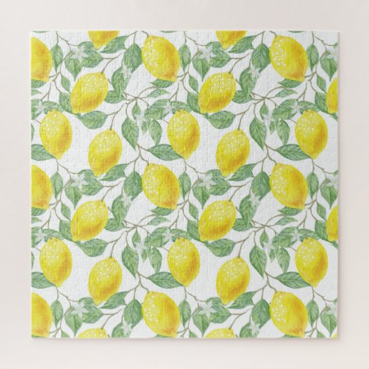 Citrons et Feuilles Design Jigsaw Puzzle (Vertical)