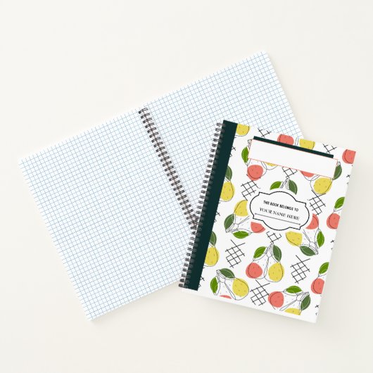 Citrons et fruits Composition Carnet (Intérieur)