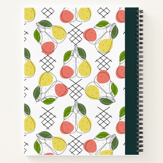 Citrons et fruits Composition Carnet (Dos)