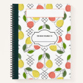 Citrons et fruits Composition Carnet (Devant)