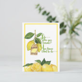 Citrons et limonade - Carte de voeux encourageante (Debout devant)