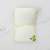 Citrons et Merci de fleurs à l'aquarelle (Intérieur)