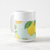 Citrons et olives méditerranéens Cuisine Café Mug (Devant gauche)