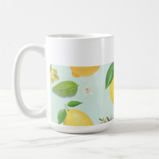 Citrons et olives méditerranéens Cuisine Café Mug