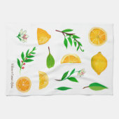 Citrons et serviettes de cuisine Feuilles personna (Horizontal)