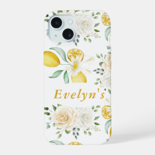 citrons Eucalyptus Roses Blush Nom personnalisé