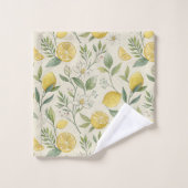 Citrons & Fleurs Ensemble de serviettes de bain Mo (Gant de toilette)
