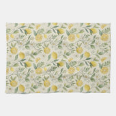 Citrons & Fleurs Serviette de cuisine Motif (Horizontal)