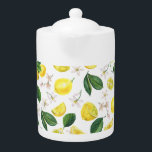 Citrons frais Fruits d'agrumes floraux Motif d'été<br><div class="desc">Rafraîchissez votre cuisine cet été avec ce magnifique motif aux citrons vert et jaune d'agrumes.</div>