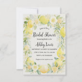 Citrons invitation de douche nuptiale, douche citr (Devant)