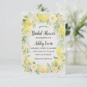 Citrons invitation de douche nuptiale, douche citr (Debout devant)