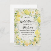 Citrons invitation de douche nuptiale, douche citr (Devant / Derrière)