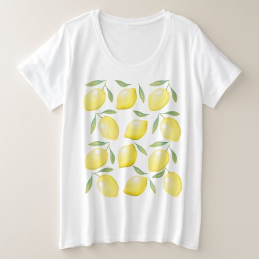 citrons jaune aquarelle (Design devant)