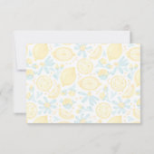 Citrons jaunes et fleurs bleues Merci (Dos)