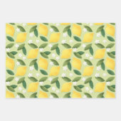 Citrons jaunes, Feuilles verts et fleurs blanches (Devant)