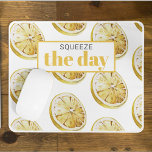 Citrons Jaunes Modernes Motif & Squeeze La Journée<br><div class="desc">Citrons Jaunes Modernes Motif & Squeeze La Journée</div>