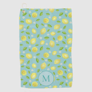 Citrons jaunes sur serviettes de golf personnalisé
