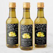 Citrons Limoncello Lights Black Mini Étiquette bou (Bouteilles)