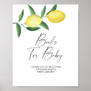 Citrons - livres pour bébé poster