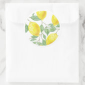 Citrons lumineux et stickers Feuille (Sac)