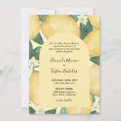 Citrons Mariage vert tout en un Invitations (Devant)