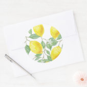 Citrons mignons et stickers Feuille (Enveloppe)